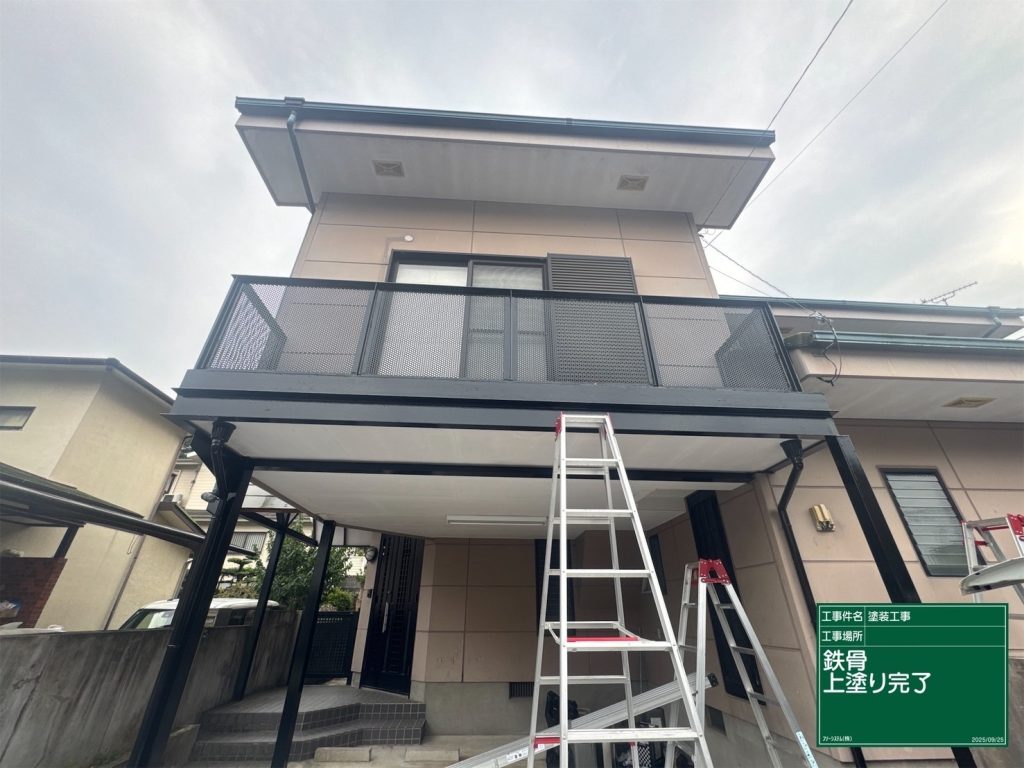 久留米市　ベランダ塗装工事②