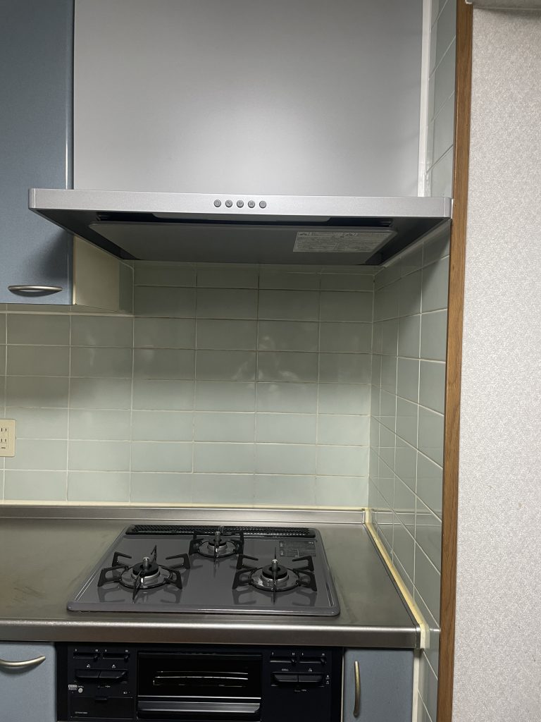 久留米市レンジフード、ガスコンロ取替