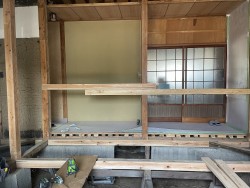 和室～洋室施工中